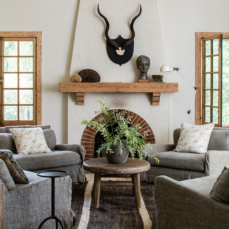 Kindred End Table in a living room at Addison West