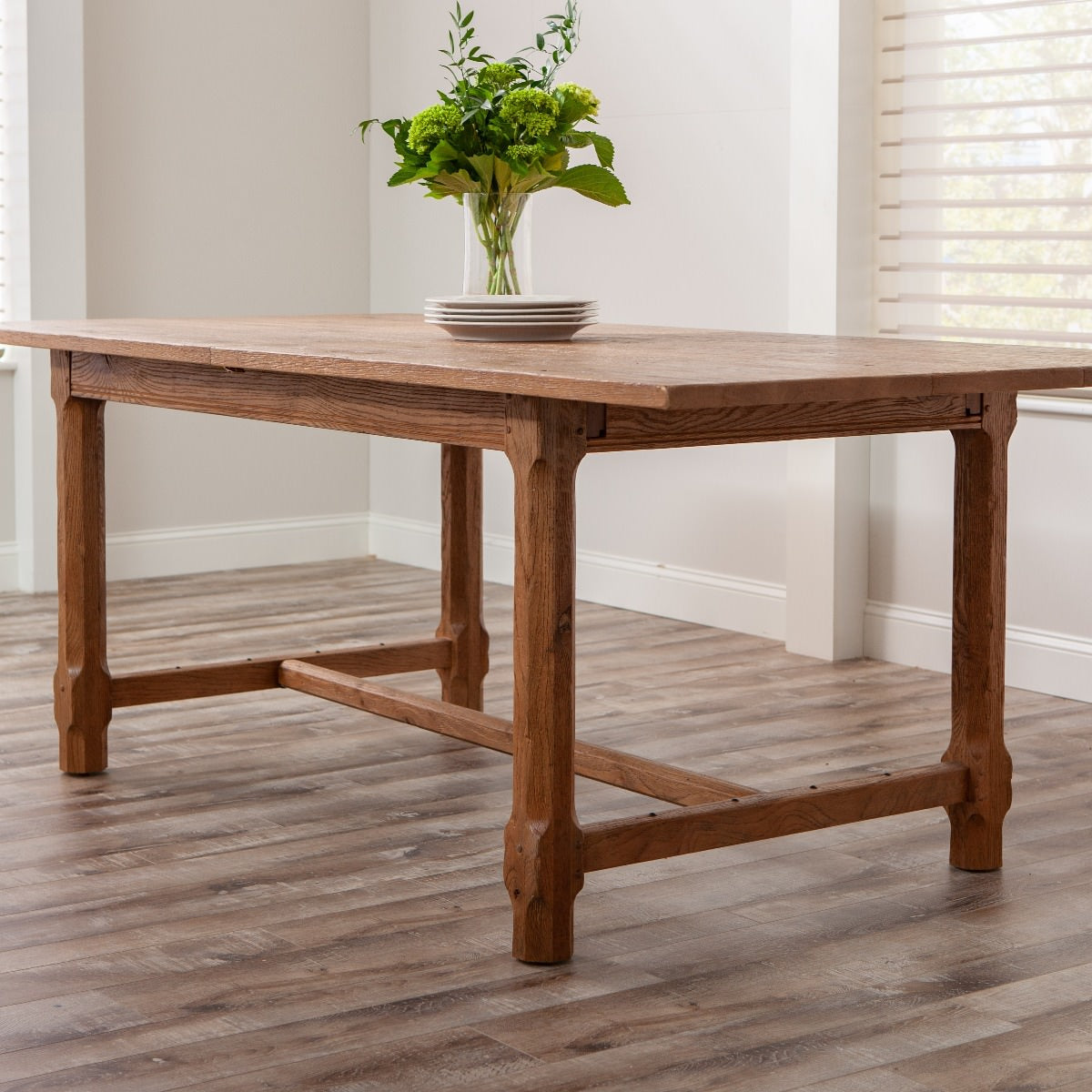 Forever Extendable Dining Table in Breadboard Finish in a dining room at Addison West