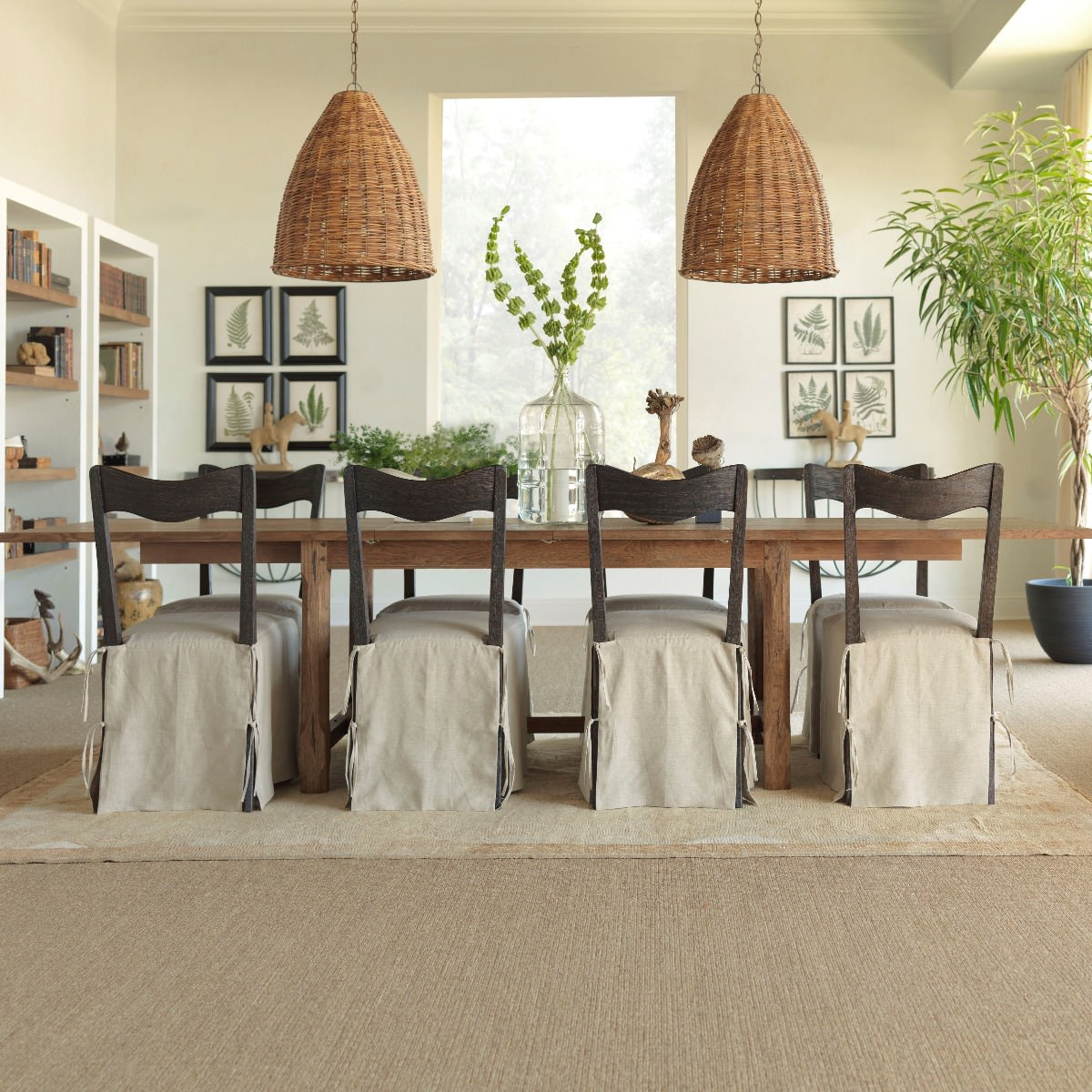 Forever Extendable Dining Table in Breadboard Finish in a dining room at Addison West