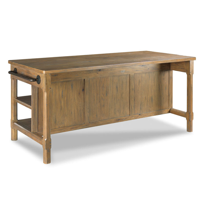 Draper's Table in Antique Finish on a white background at Addison West