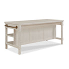 Draper's Table in Frost White on a white background at Addison West