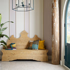 Folk Storage Bench in a living room at Addison West