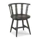 Fable Dining Chair in Worn Black Finish on a white background at Addison West