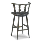Fable Counter Stool in Worn Black Finish on a white background at Addison West