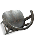 Fable Bar Stool in Worn Black Finish on a white background at Addison West