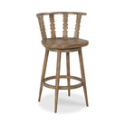 Fable Swivel Bar Stool in Antique Finish on a white background at Addison West