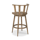 Fable Swivel Bar Stool in Antique Finish on a white background at Addison West