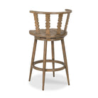 Fable Swivel Counter Stool in Antique Finish on a white background at Addison West