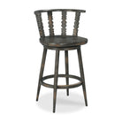 Fable Swivel Counter Stool in Worn Black Finish on a white background at Addison West