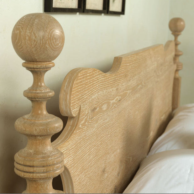 King Saltwater Bed in Limewash Finish in a bedroom at Addison West