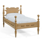 Twin Saltwater Bed in Limewash Finish on a white background at Addison West
