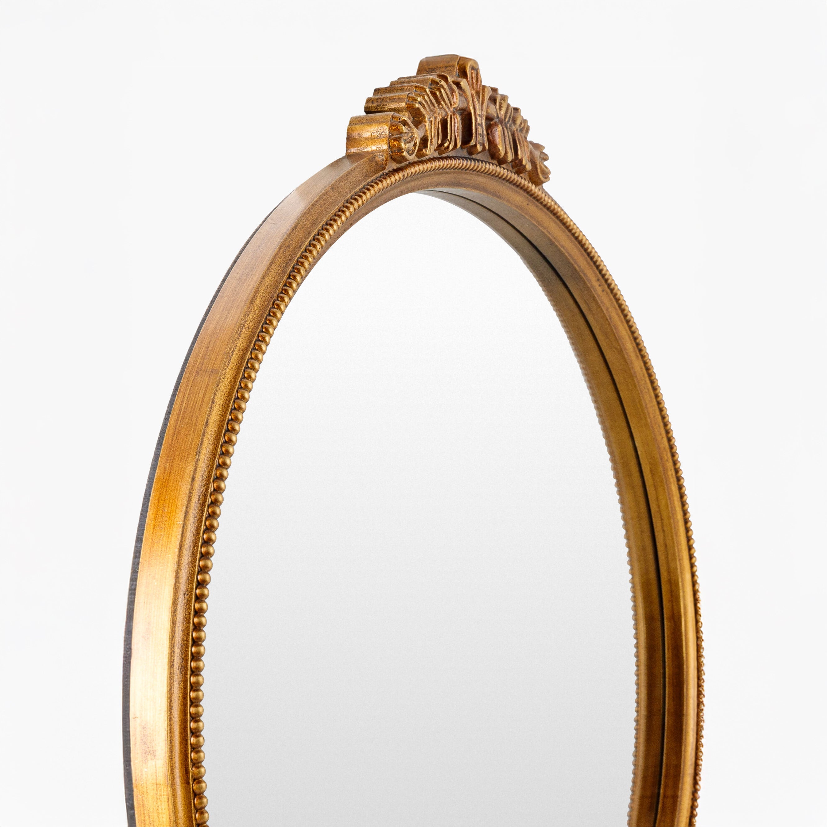 Close up of Arrendale Accent Mirror on a white background at Addison West