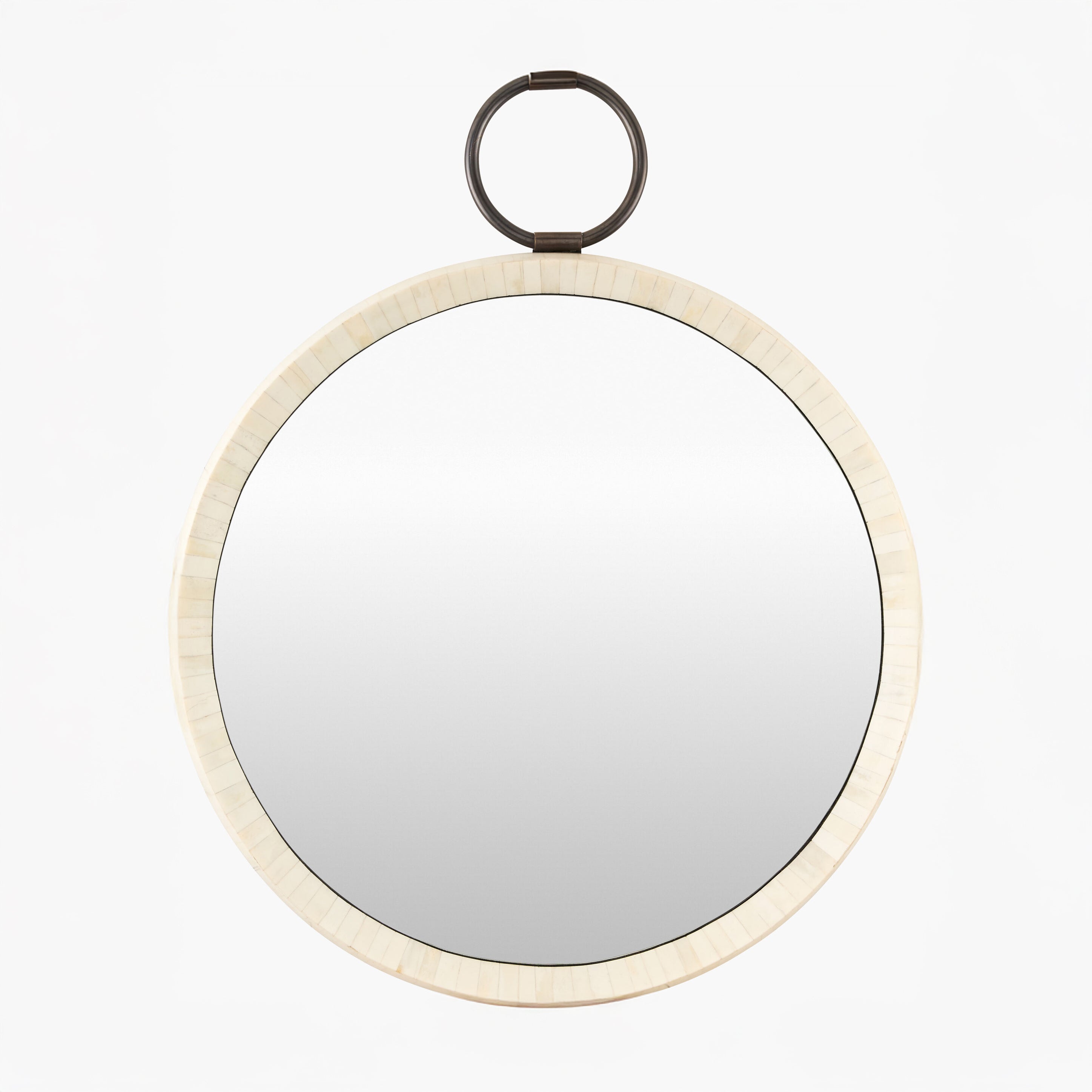 Opale Accent Mirror on a white background at Addison West