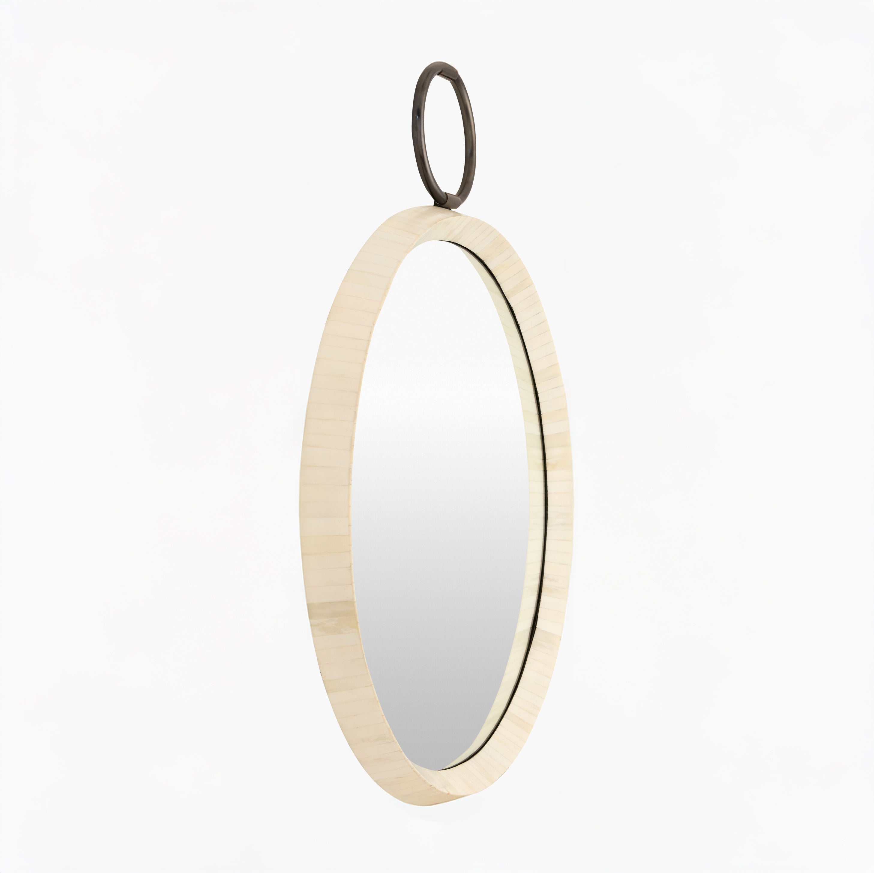Opale Accent Mirror on a white background at Addison West