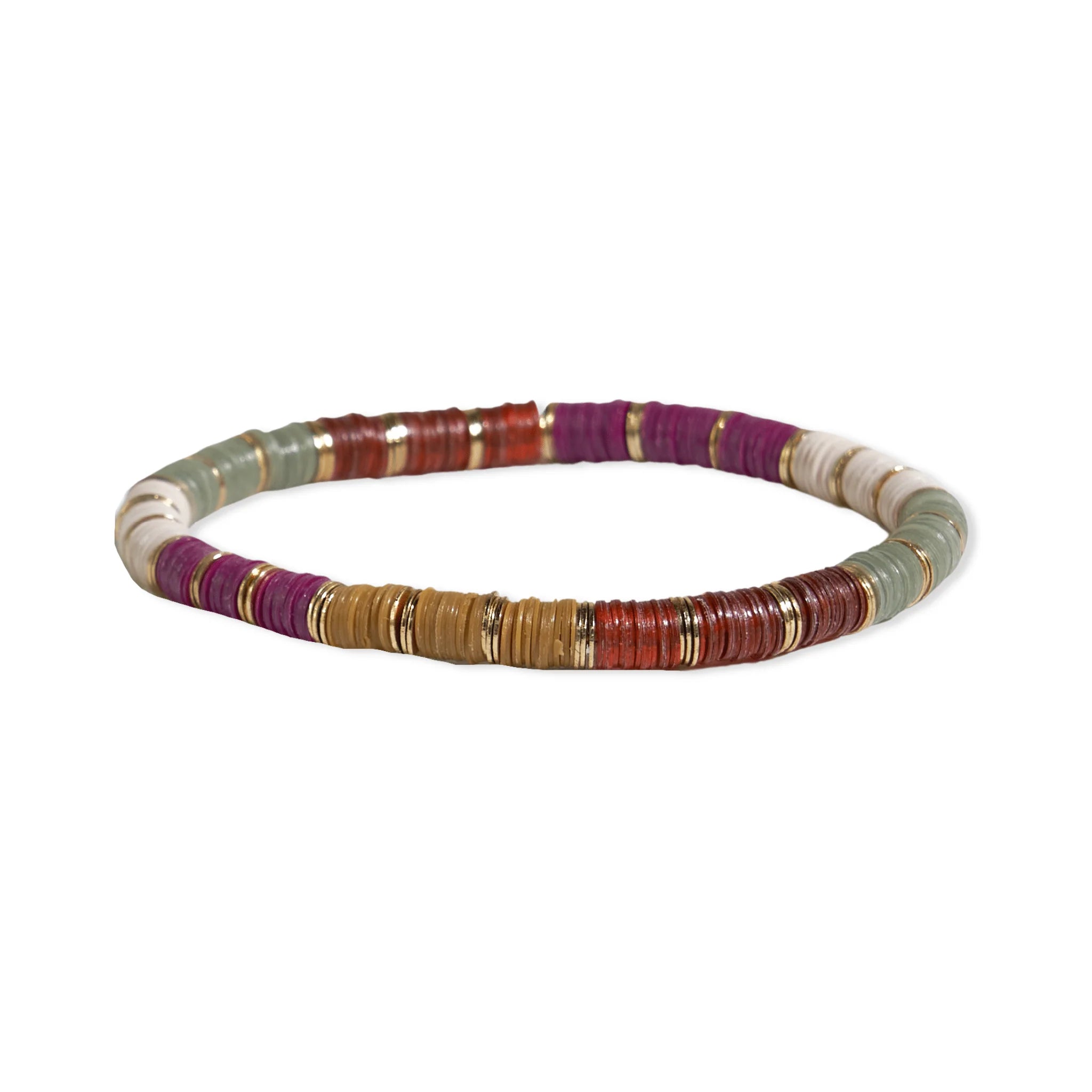 Grace Stretch Bracelet - Port - Addison West 