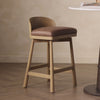 Video of Four Hands Cloris Swivel Counter Stool in Palermo Cigar in dining room at Addison West.