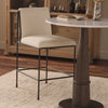 Video of Four Hands Decker Counter Stool in Crypton Wayfarer Snow in dining room at Addison West.