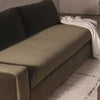 Four Hands Yelena Sofa in Surrey Olive in a living room at Addison West