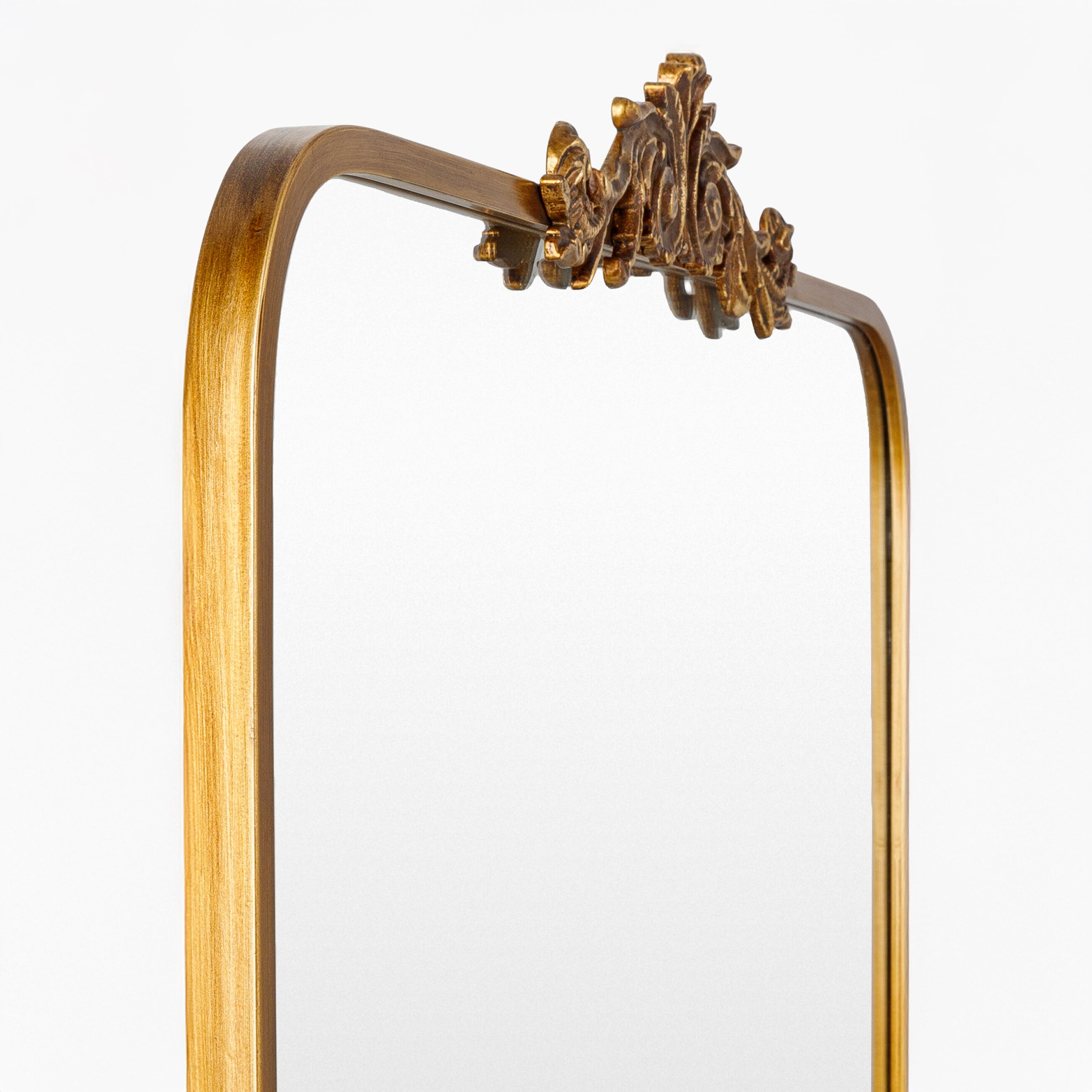 Close up of Aarlen Mantel Mirror on a white background at Addison West