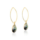 Elli Parr Simone Marquis Earrings on a white background at Addison West