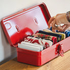 Toyo Steel Toolbox T-320 in Red on a table at Addison West