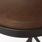 Tyler Counter Stool in Brown Leather - Addison West 