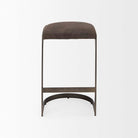 Tyler Counter Stool in Brown Suede - Addison West 