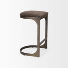 Tyler Counter Stool in Brown Suede - Addison West 