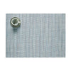 Chilewhich Thatch Rectangle Placemat in Rain blue color on a white background