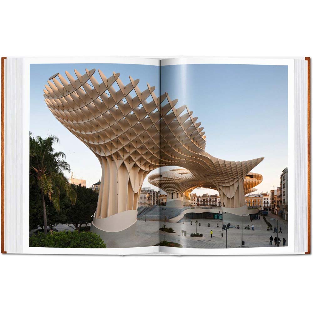 Interior pages of book: 100 Contemporary Wood Buildings