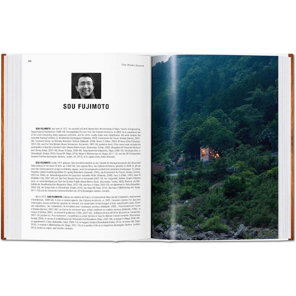 Interior pages of book: 100 Contemporary Wood Buildings