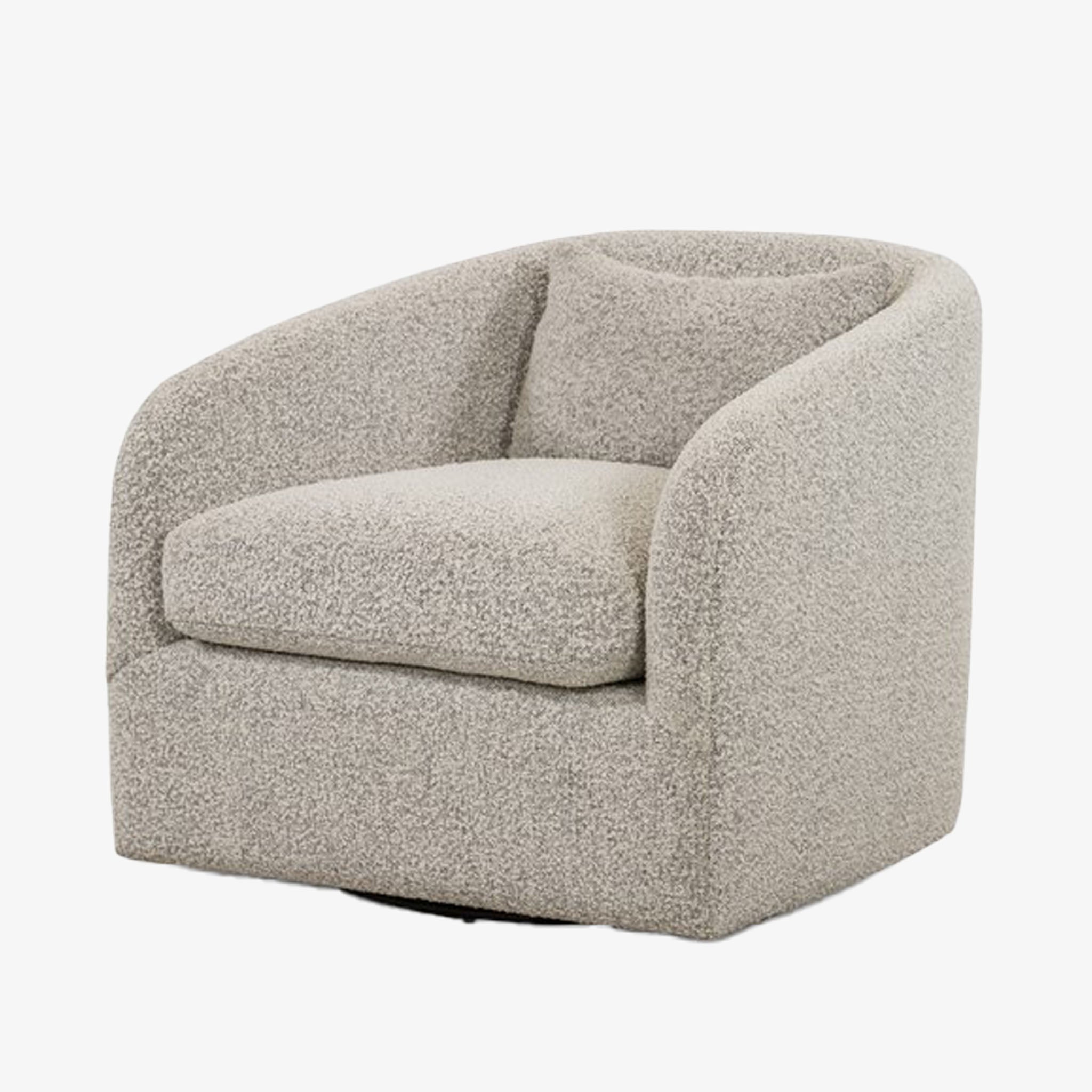Four Hands Topanga Swivel Chair In Knoll Domino – Addison West
