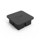 Peak Extra Large Square Ice Cube Tray in black on a white background