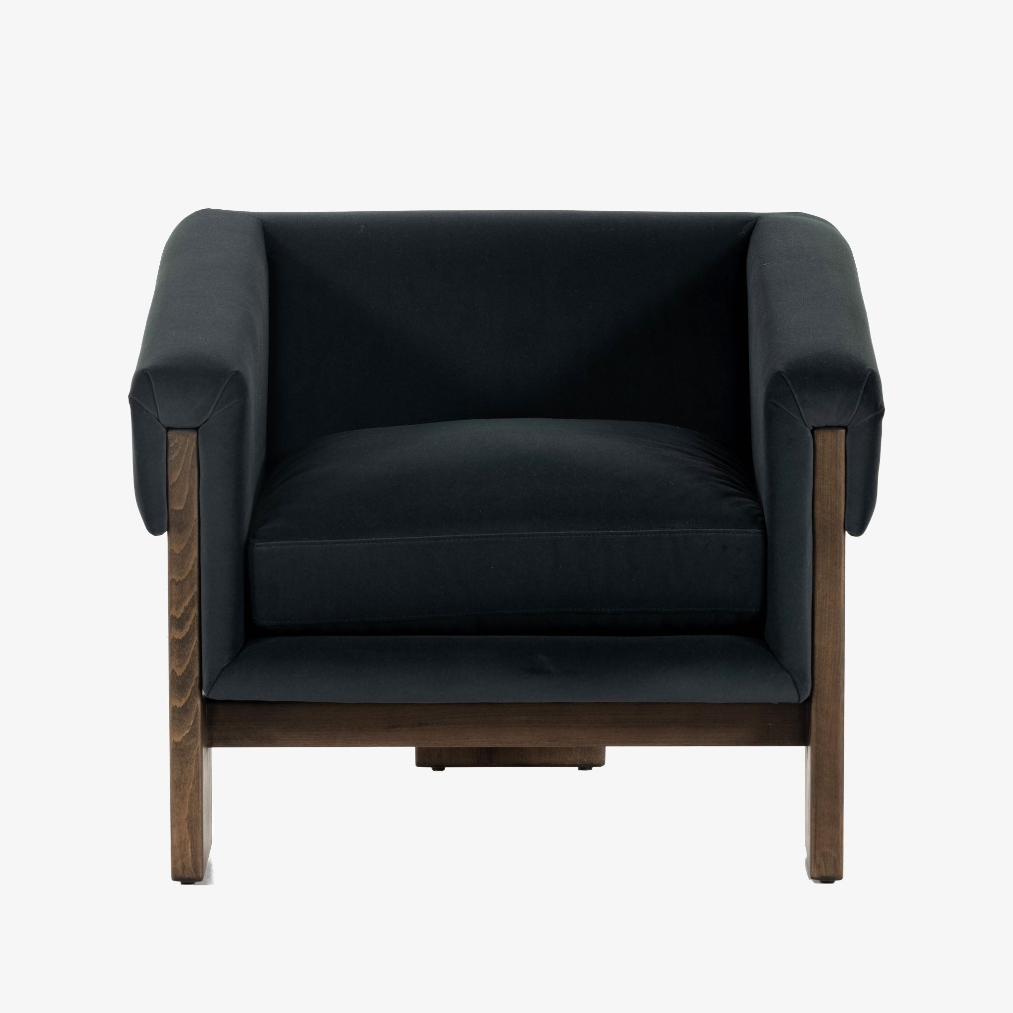 Four Hands Cairo Chair in Velvet Smoke Addison West