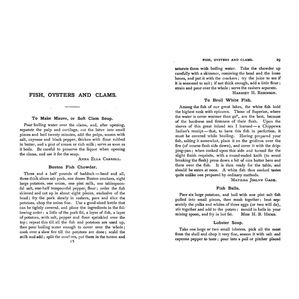 Inside pages of book titled 'The woman suffrage cook book' on a white background