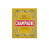 Gold front cover of 'the little book of champagne' on a white backgroudn