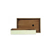 Three white bone inlay decorative boxes with horn handles on a white background