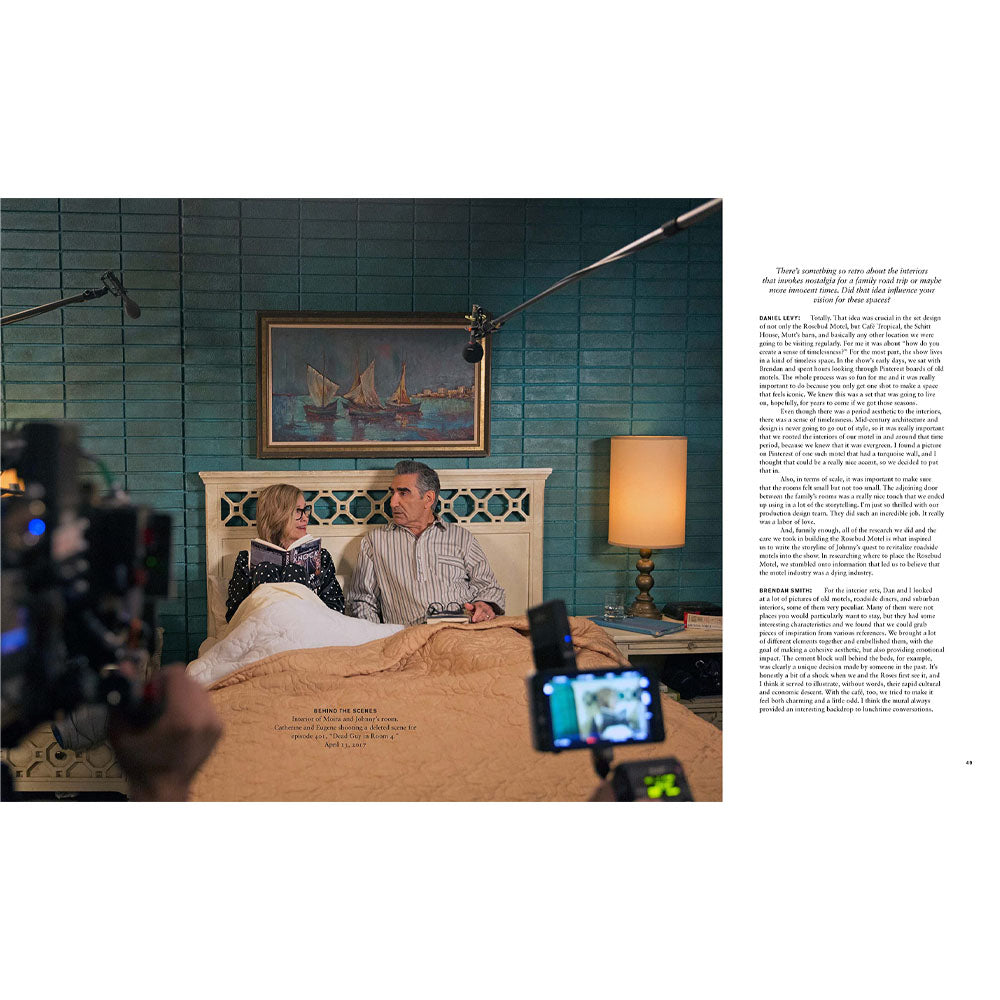 Interior page photography from book 'Best wishes, warmest regards: The story of Shitt's Creek.'