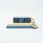 Blue Bone Inlaid Box on a white background