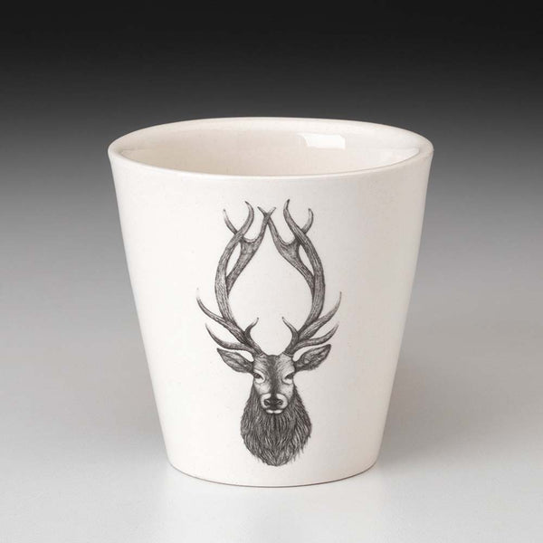 Laura Zindel red stag bistro cup on a grey background