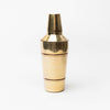 Gold Stainless Steel Cocktail Shaker on a white background