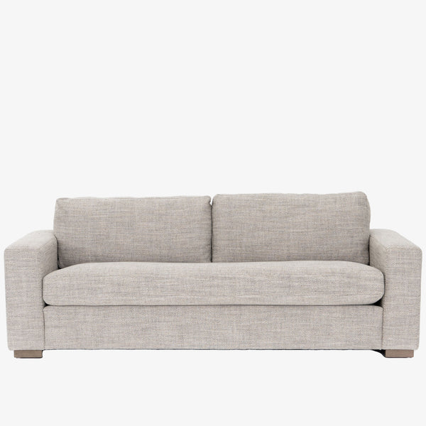 Four Hands Furniture brand Boone sofa in thames coal on a white background