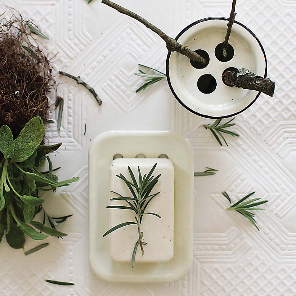 Aged Enamel Soap Dish - Addison West 