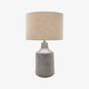 Surya Foreman FMN-100 lamp in hand finished dark grey concrete on a white background
