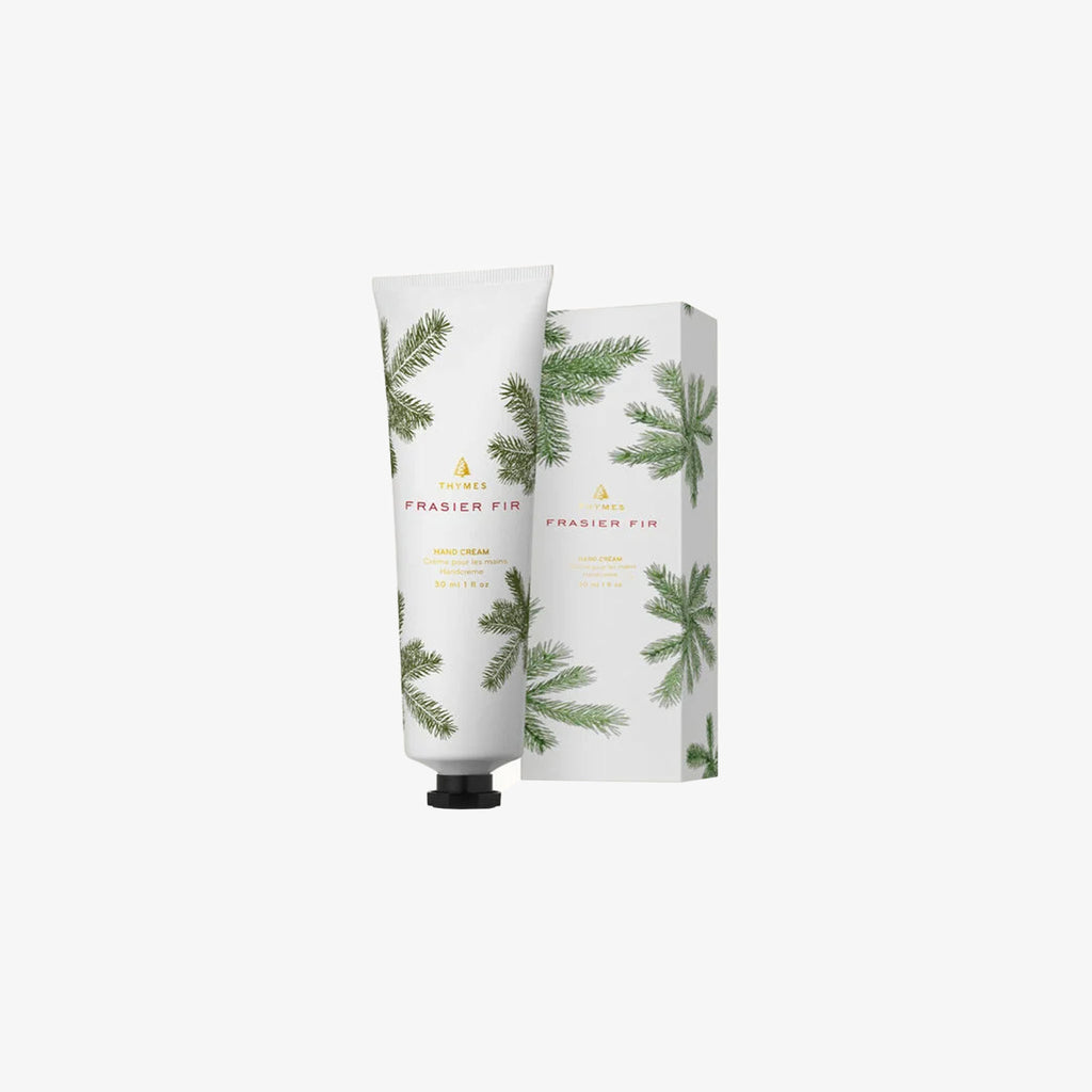 Frasier fir petite hand creme tube and box on a white background