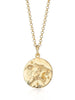 Scream Pretty brand gold Leo zodiac star sign necklace on a white background