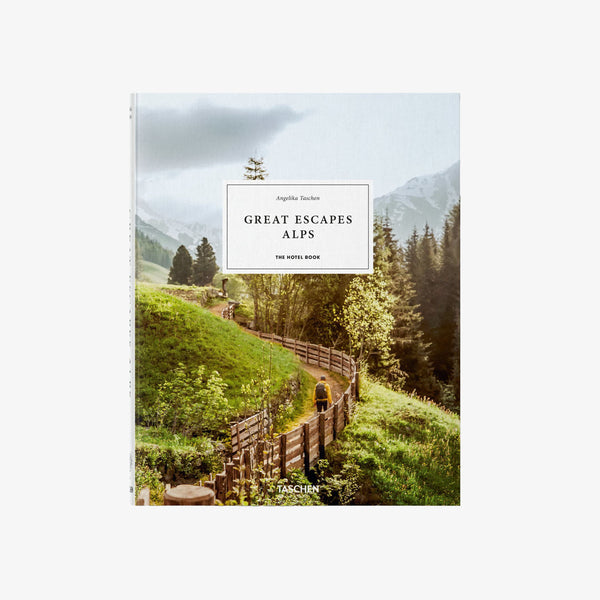 Front cover of book titled great escapes alps on a white background