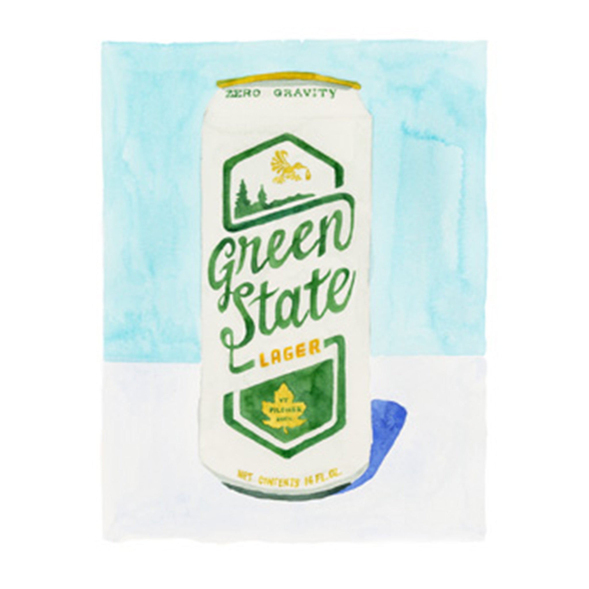 Green State Greeting Card - Addison West 