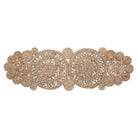 Hand-Woven Jute Table Runner on a white background