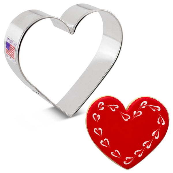 Heart Cooking cutter by Ann Clarke on a white background